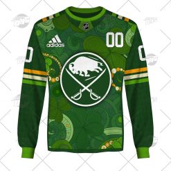 NHL Buffalo Sabres Custom Name Number 2022 St. Patricks Day Jersey Sweatshirt