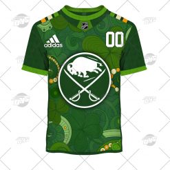NHL Buffalo Sabres Custom Name Number 2022 St. Patricks Day Jersey T-Shirt