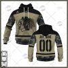 NHL Chicago Blackhawks Custom Name Number Camo Military Appreciation Team Jersey Pullover Hoodie