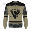 NHL Pittsburgh Penguins Custom Name Number Camo Military Appreciation Team Jersey Sweatshirt