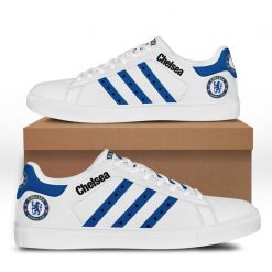 Chelsea FC White Blue Stan Smith Shoes
