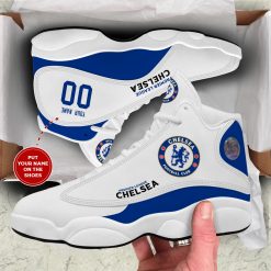 Alternative view of Chelsea FC Custom Name Number Air Jordan 13 Shoes