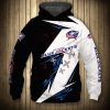 NHL Columbus Blue Jackets Thunder Design Pullover Hoodie
