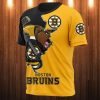 NHL Boston Bruins Black Gold T-Shirt V1