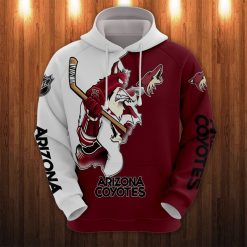 NHL Arizona Coyotes Cartoon Graphic Pullover Hoodie
