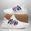 NHL Columbus Blue Jackets Tearing Open Logo Yeezy Boost Sneakers