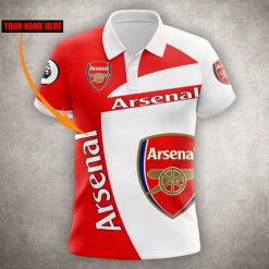 Arsenal FC Custom Name Polo Shirt V2