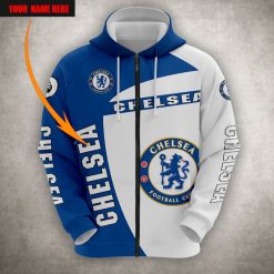Chelsea FC Custom Name Zip Up Hoodie V1