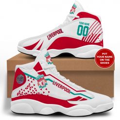 Liverpool FC Custom Name Number Air Jordan 13 Shoes