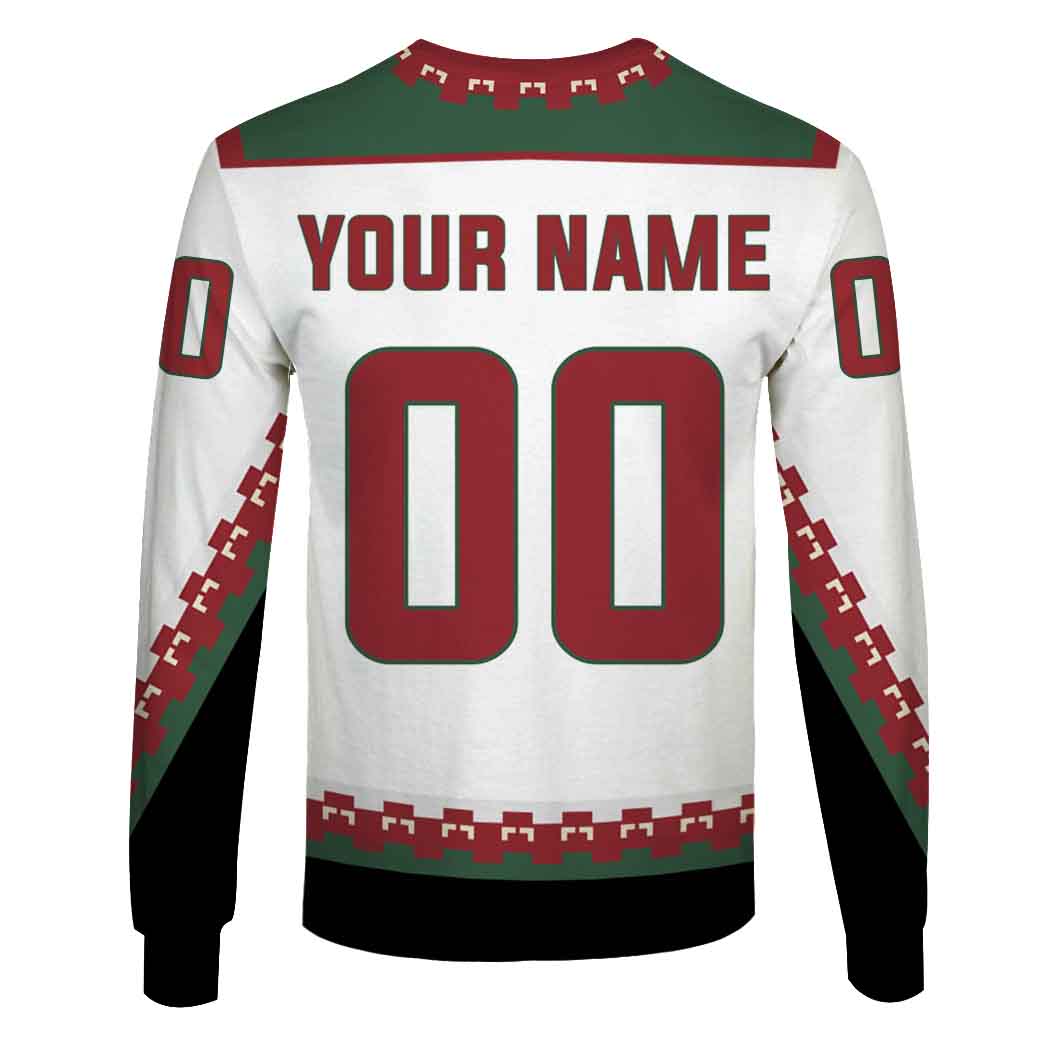 NHL Arizona Coyotes Custom Name Number 90s Vintage Away Jersey Sweatshirt NHL Arizona Coyotes Custom Name Number 90s Vintage Away Jersey Sweatshirt