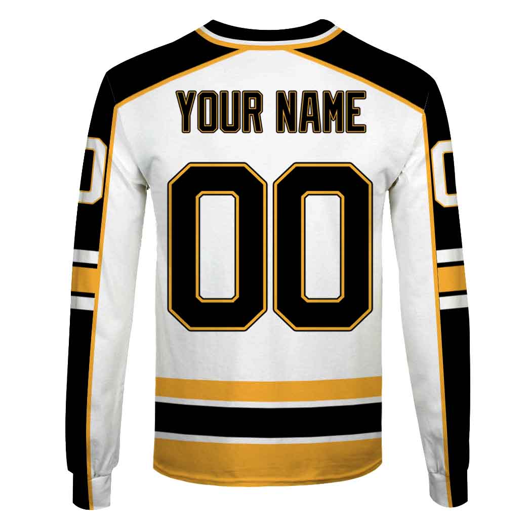 NHL Boston Bruins Custom Name Number 1995- 1996 / 2005- 2006 Vintage Home Jersey Sweatshirt NHL Boston Bruins Custom Name Number 1995- 1996 / 2005- 2006 Vintage Home Jersey Sweatshirt