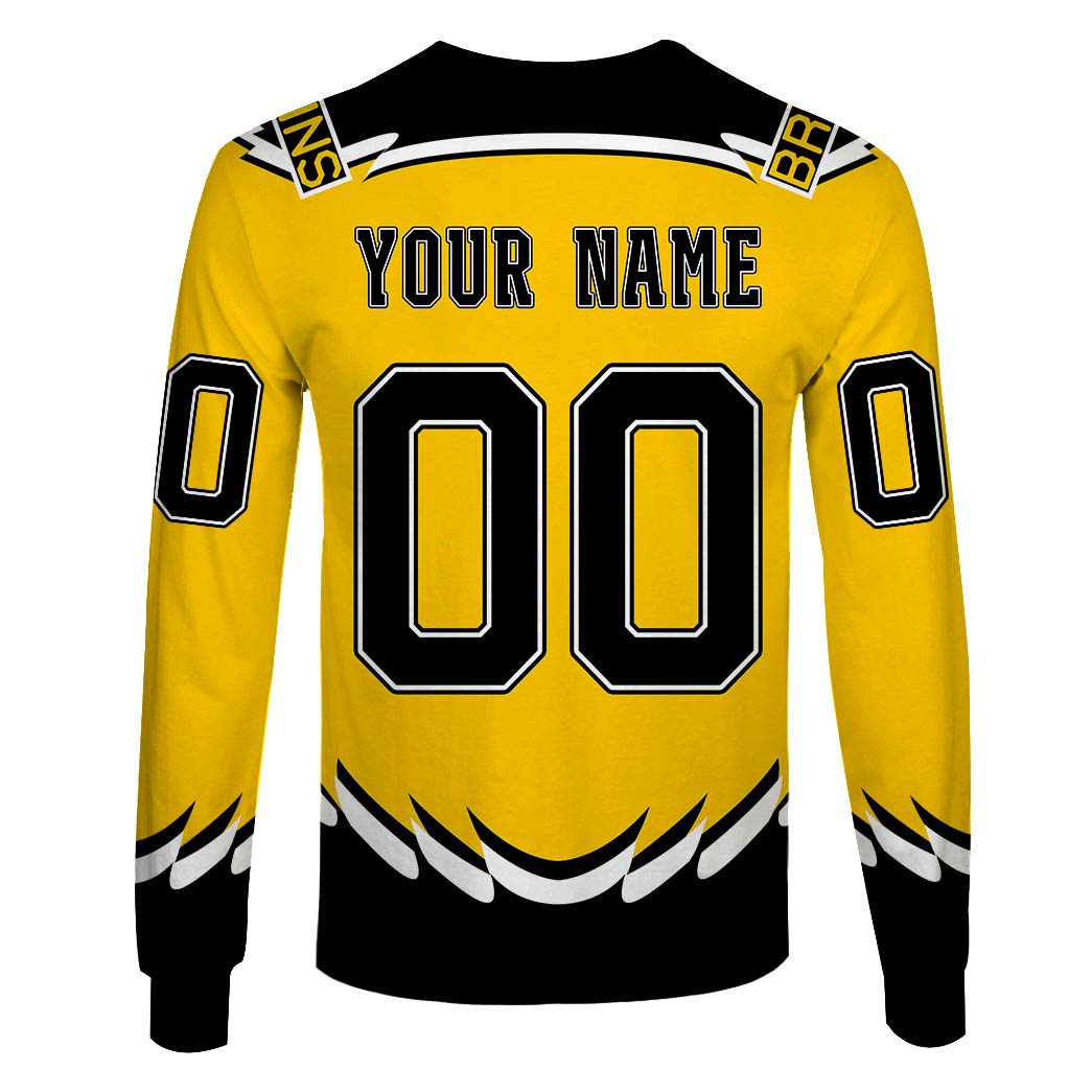 NHL Boston Bruins Custom Name Number 1995 – 1996 / 2005 – 2006 Vintage Alt Jersey Sweatshirt NHL Boston Bruins Custom Name Number 1995 – 1996 / 2005 – 2006 Vintage Alt Jersey Sweatshirt