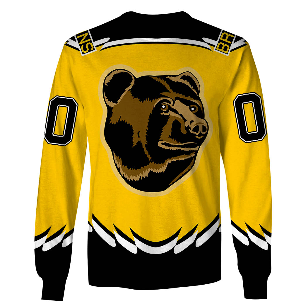 NHL Boston Bruins Custom Name Number 1995 – 1996 / 2005 – 2006 Vintage Alt Jersey Sweatshirt NHL Boston Bruins Custom Name Number 1995 – 1996 / 2005 – 2006 Vintage Alt Jersey Sweatshirt