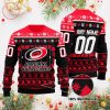 NHL Carolina Hurricanes Custom Name Number Ugly Christmas Sweater
