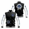 NHL Toronto Maple Leafs Black White Baseball Jacket