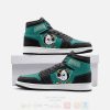 NHL Anaheim Ducks Green Air Jordan 1 High Sneakers