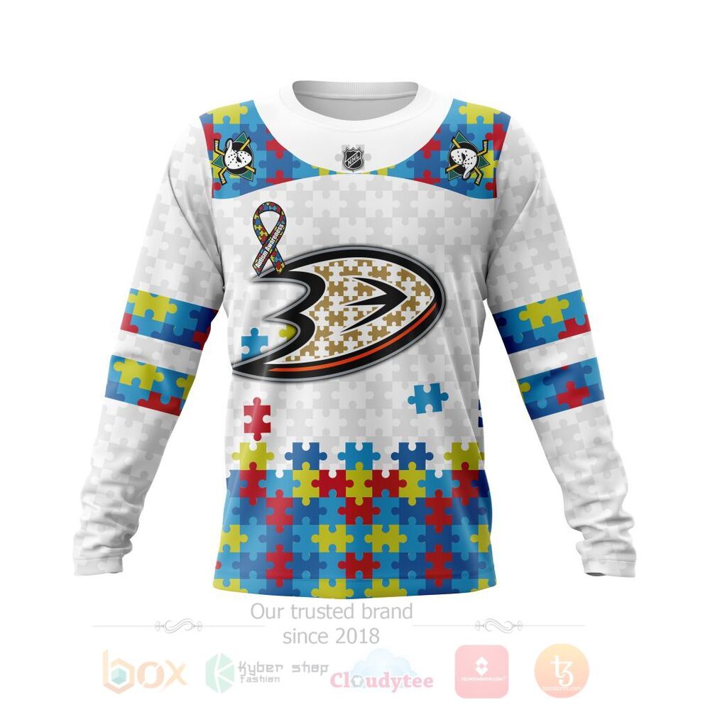 NHL Anaheim Ducks Autism Awareness Sweatshirt