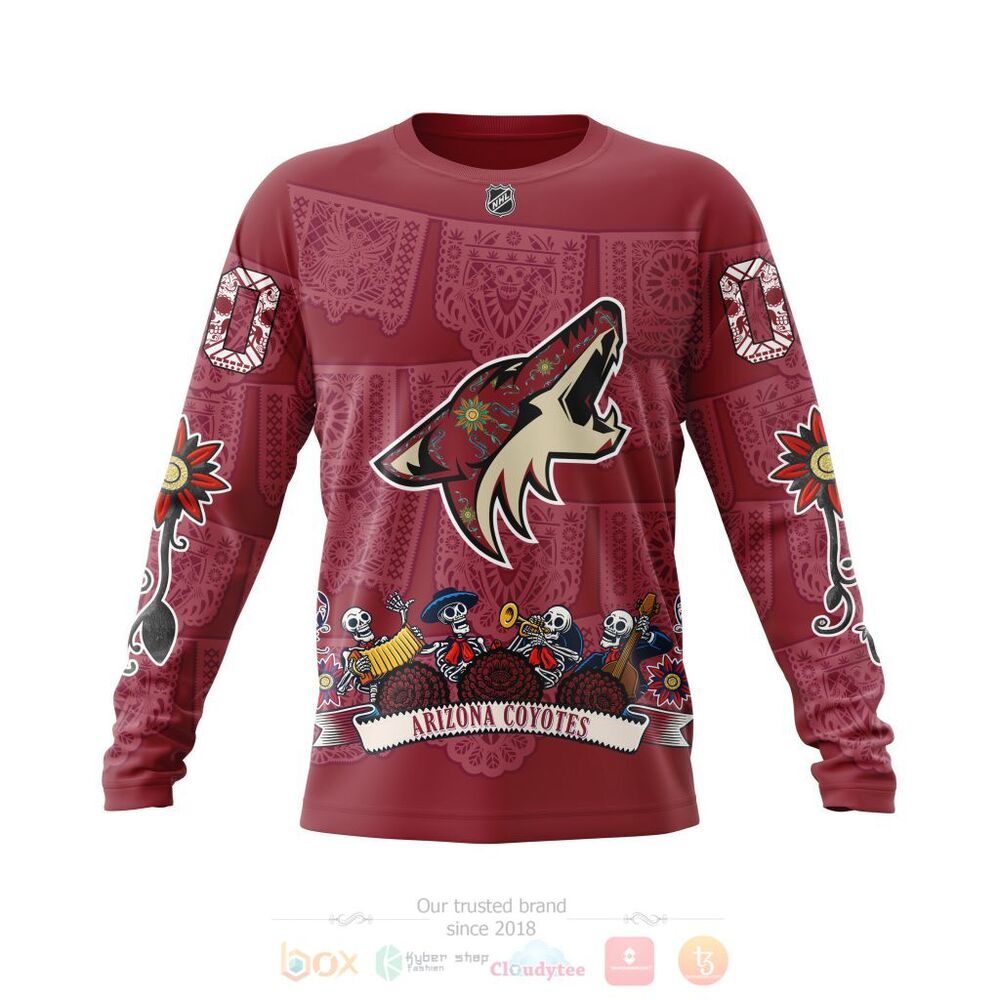 NHL Arizona Coyotes Custom Name Number Specialized Heritage Kits Sweatshirt NHL Arizona Coyotes Custom Name Number Specialized Heritage Kits Sweatshirt