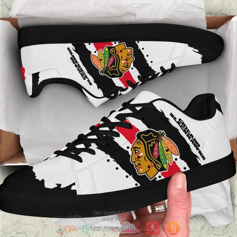 NHL Chicago Blackhawks Stan Smith Shoes NHL Chicago Blackhawks Stan Smith Shoes