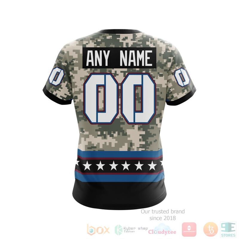 NHL Colorado Avalanche Custom Name Number Honor Military White Camo T-Shirt NHL Colorado Avalanche Custom Name Number Honor Military White Camo T-Shirt