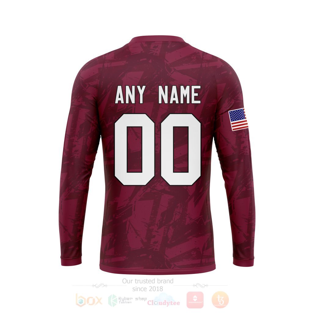 NHL Colorado Avalanche Custom Name Number American Flag Sweatshirt NHL Colorado Avalanche Custom Name Number American Flag Sweatshirt