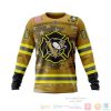 NHL Pittsburgh Penguins Custom Name Number Honnor Firefighter Sweatshirt