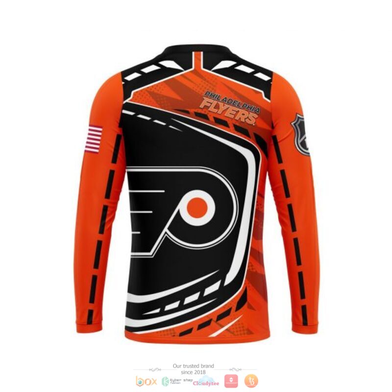 NHL Philadelphia Flyers Black Orange Sweatshirt NHL Philadelphia Flyers Black Orange Sweatshirt