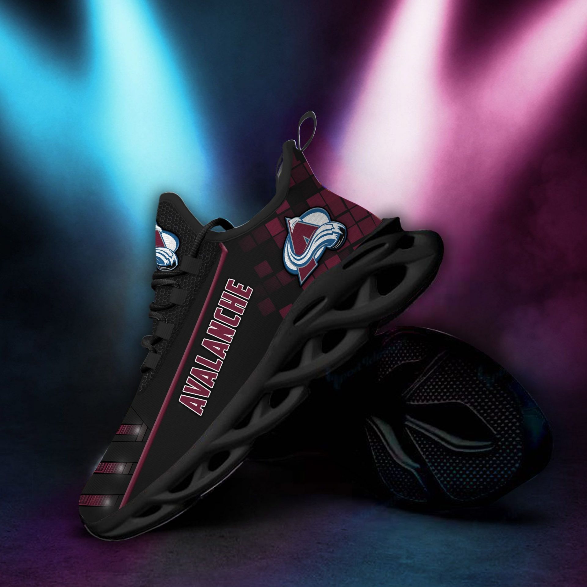 NHL Colorado Avalanche Custom Name Max Soul Shoes V2