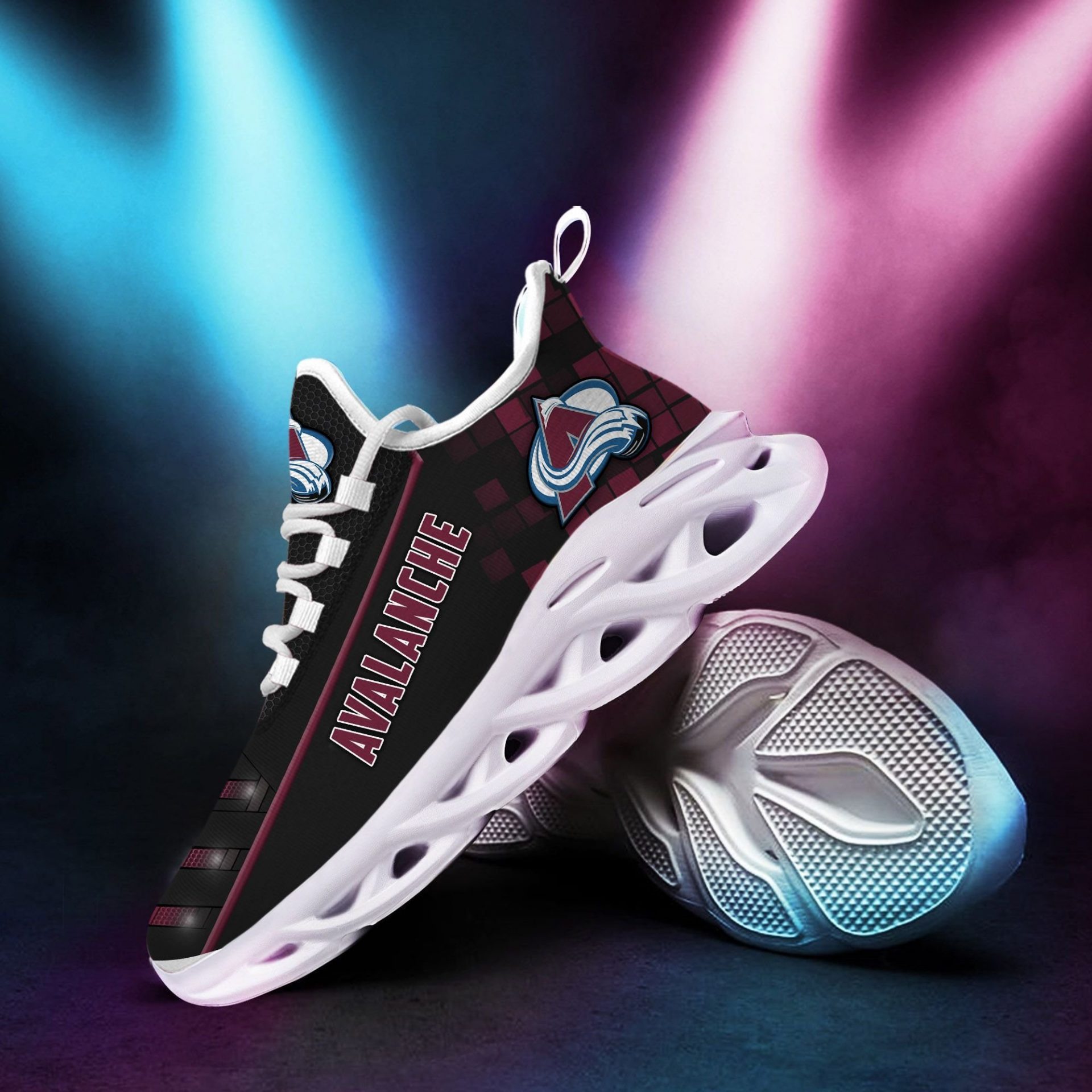 NHL Colorado Avalanche Custom Name Max Soul Shoes V2