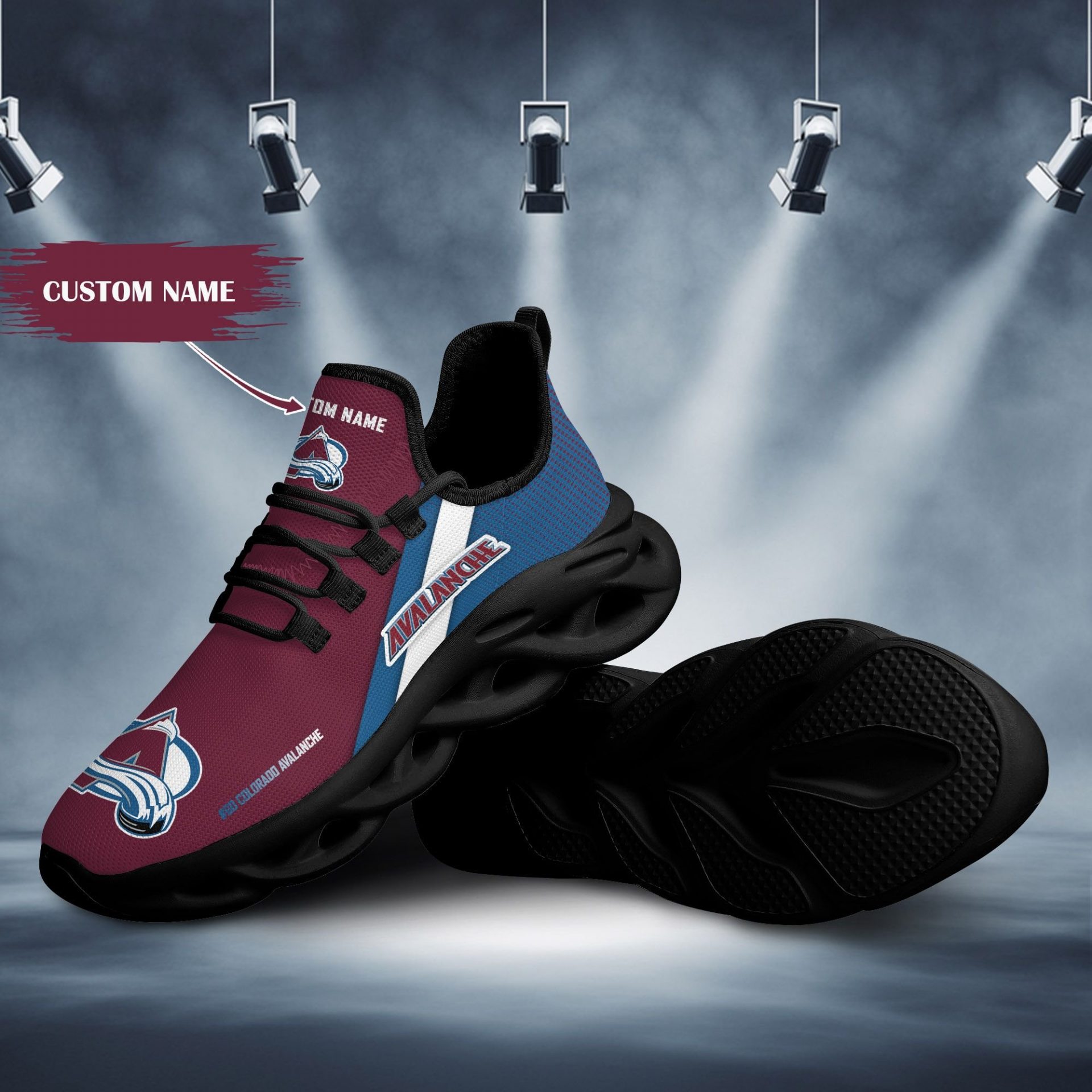 NHL Colorado Avalanche Custom Name Max Soul Shoes V1 NHL Colorado Avalanche Custom Name Max Soul Shoes V1