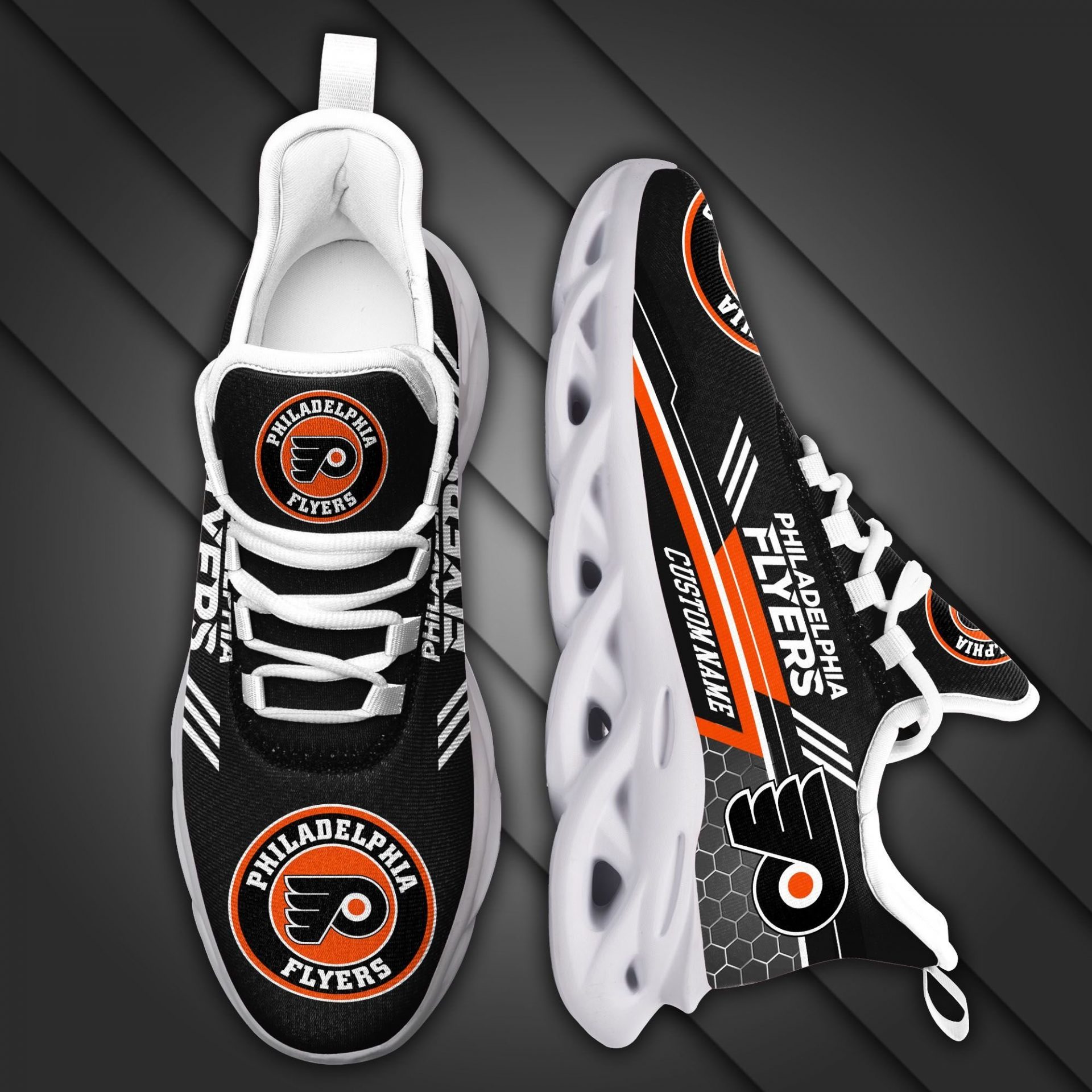 NHL Philadelphia Flyers Custom Name Max Soul Shoes NHL Philadelphia Flyers Custom Name Max Soul Shoes