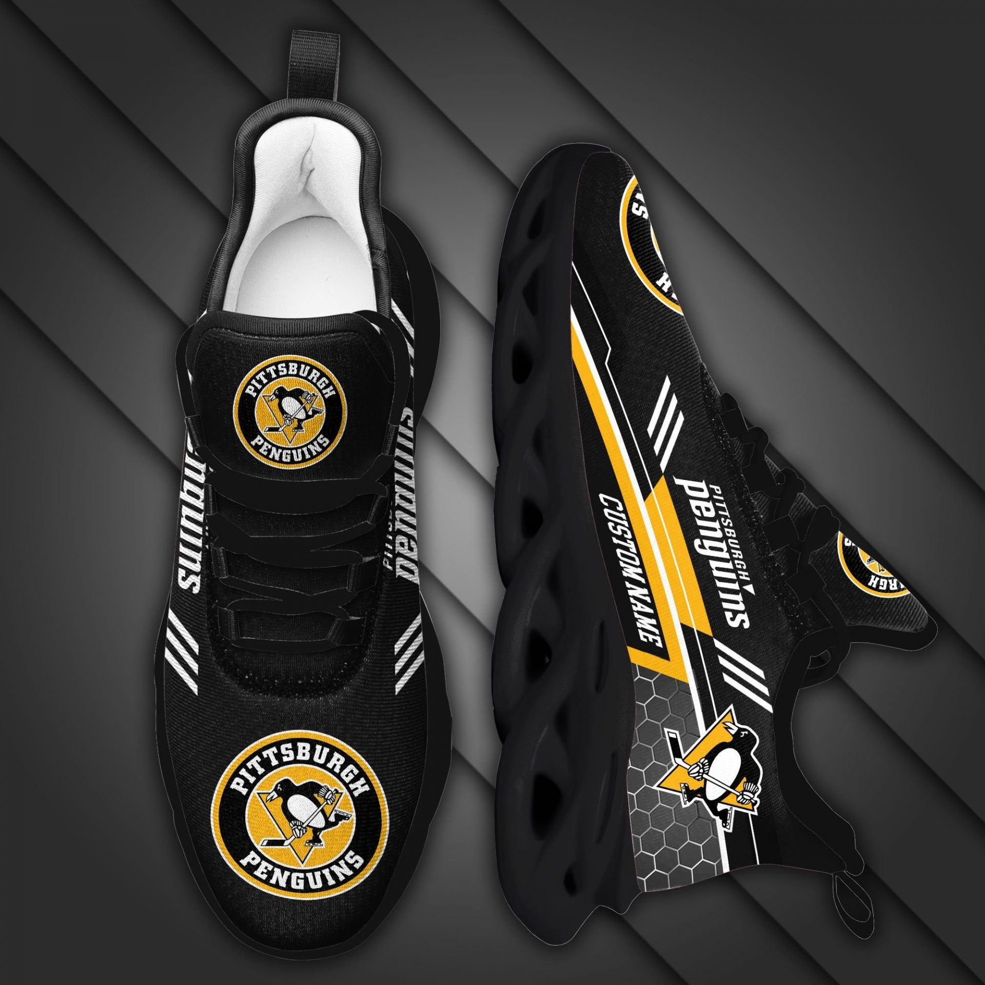 NHL Pittsburgh Penguins Custom Name Max Soul Shoes V2