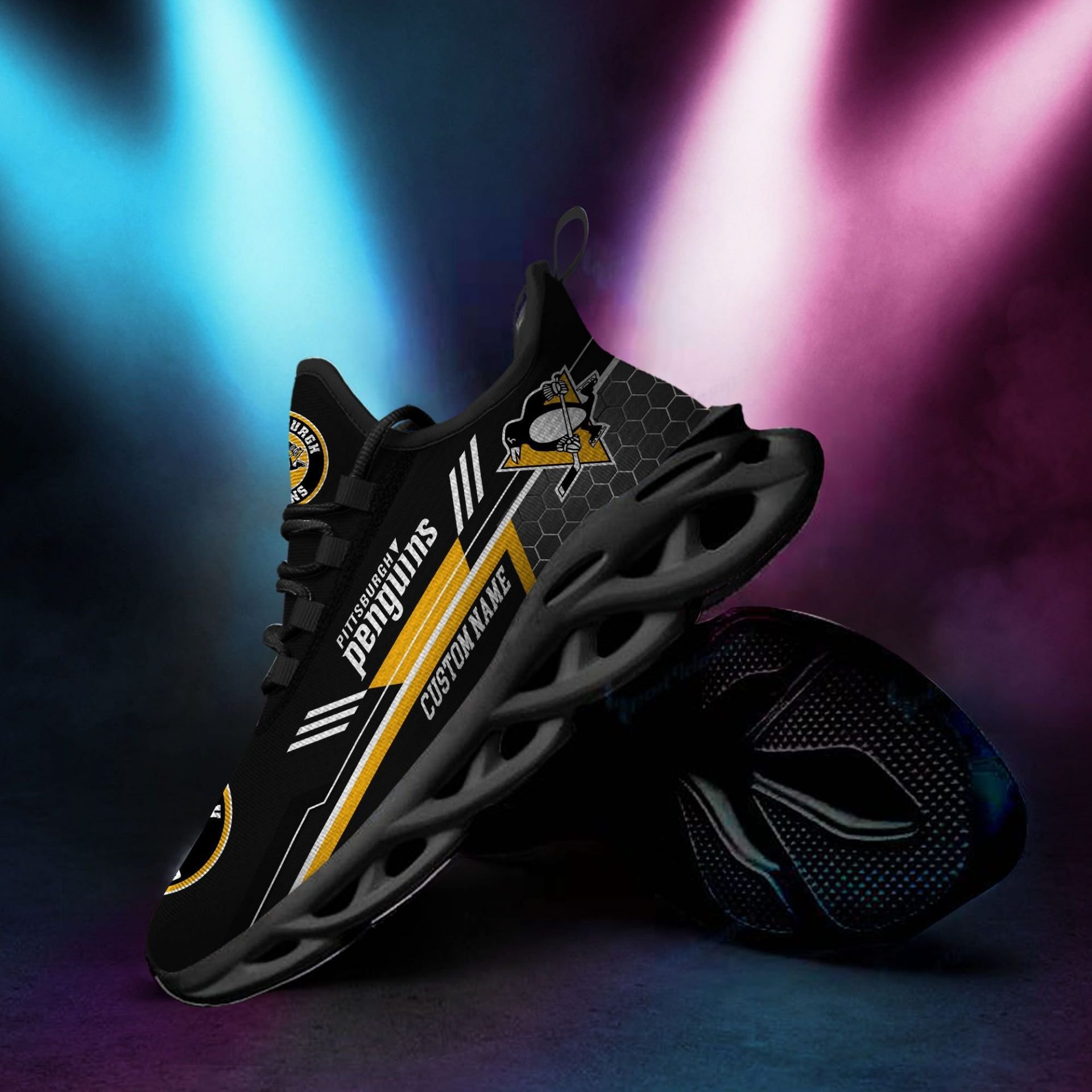 NHL Pittsburgh Penguins Custom Name Max Soul Shoes V2