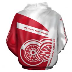 NHL Detroit Red Wings Cute Zip Up Hoodie - Image 2
