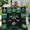 NHL Dallas Stars Quilt Blanket V2