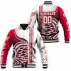 NHL Detroit Red Wings Custom Name Number Baseball Jacket