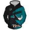 NHL San Jose Sharks Cute Zip Up Hoodie