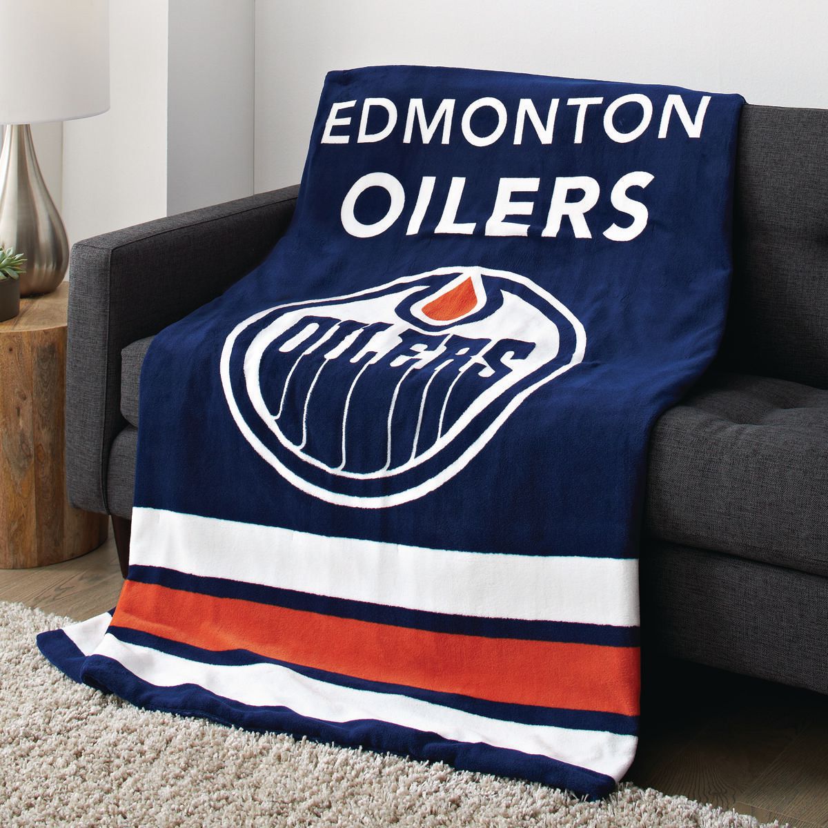 NHL Edmonton Oilers Fleece Blanket V2