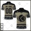 NHL Ottawa Senators Custom Name Number Camo Military Appreciation Team Jersey Polo Shirt