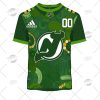 NHL New Jersey Devils Custom Name Number 2022 St. Patrick’s Day T-Shirt