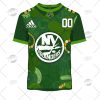 NHL New York Islanders Custom Name Number 2022 St. Patrick’s Day T-Shirt