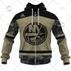 NHL New York Islanders Custom Name Number Camo Military Appreciation Team Jersey Zip Up Hoodie
