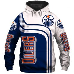NHL Edmonton Oilers Blue Pullover Hoodie
