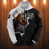 NHL Los Angeles Kings Cartoon Graphic Zip Up Hoodie