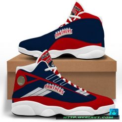 NHL Florida Panthers Custom Name Blue Air Jordan 13 Shoes