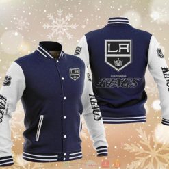 NHL Los Angeles Kings Blue Baseball Jacket