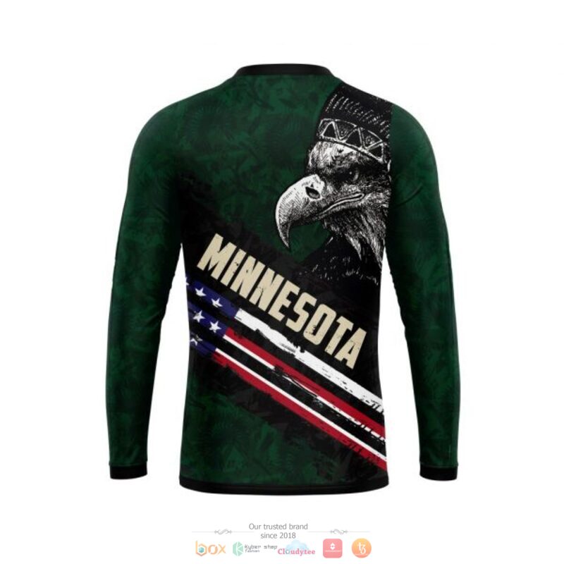 NHL Minnesota Wild Eagle American Flag Sweatshirt