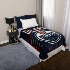 NHL Edmonton Oilers Fleece Blanket V1