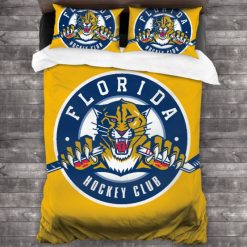 NHL Florida Panthers Yellow Bedding Set