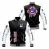 NHL New York Rangers Black Baseball Jacket